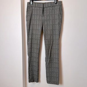 Platted grey straight formal pants